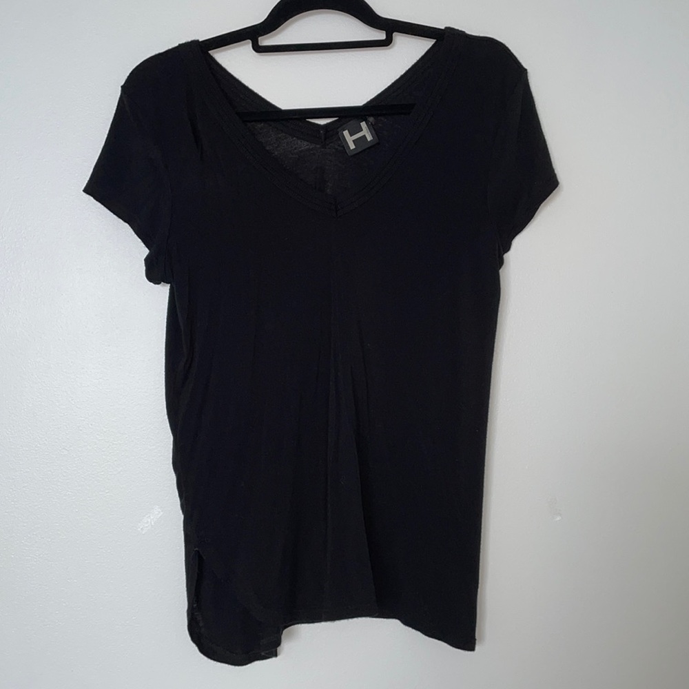 H BY BOURDEAUX - Medium Black T Shirt